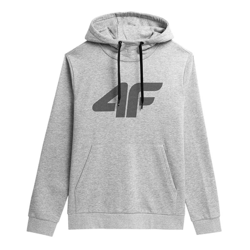 4F Mens Oth Logo Hoodie / Light Grey